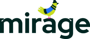 logo mirage noir oiseau